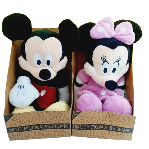 Minnie & Mickey Mouse Microwaveable Beanie Imported Soft toy