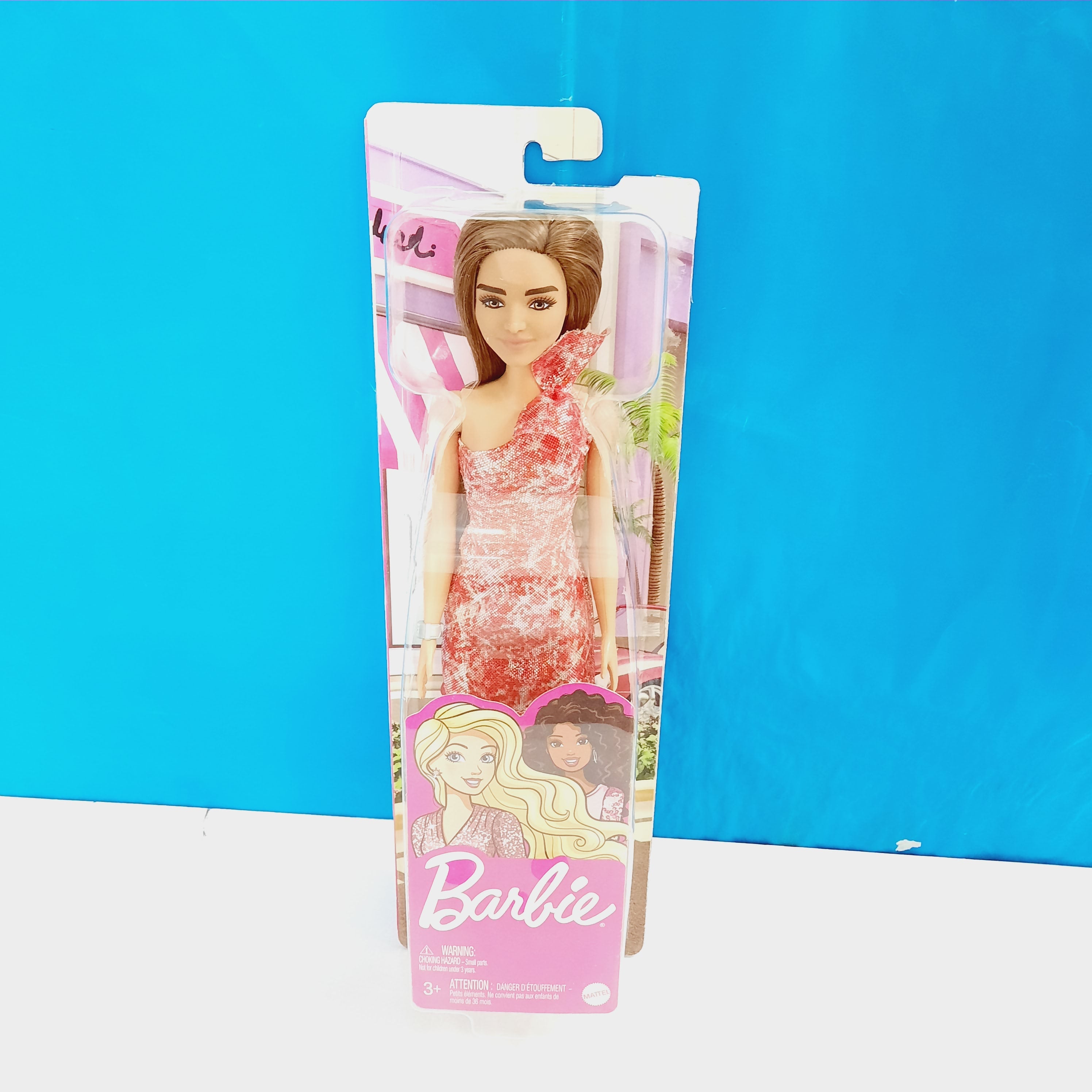 Barbie Doll Original Imported Party doll Blue Glamour T7580