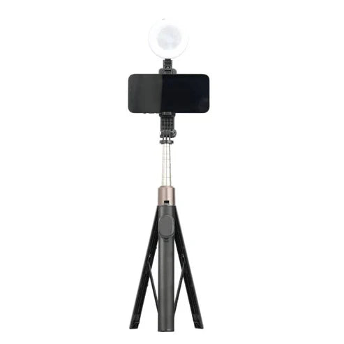 BLUK'S BX-370 | Super Long 1700mm Steel Body | Big Ring Flash Light | Remote Control