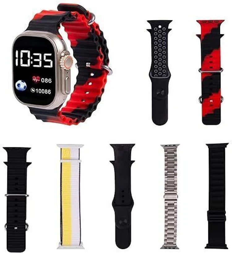 Ultra 3 Smart Watch 7-in-1, One watch + & Straps