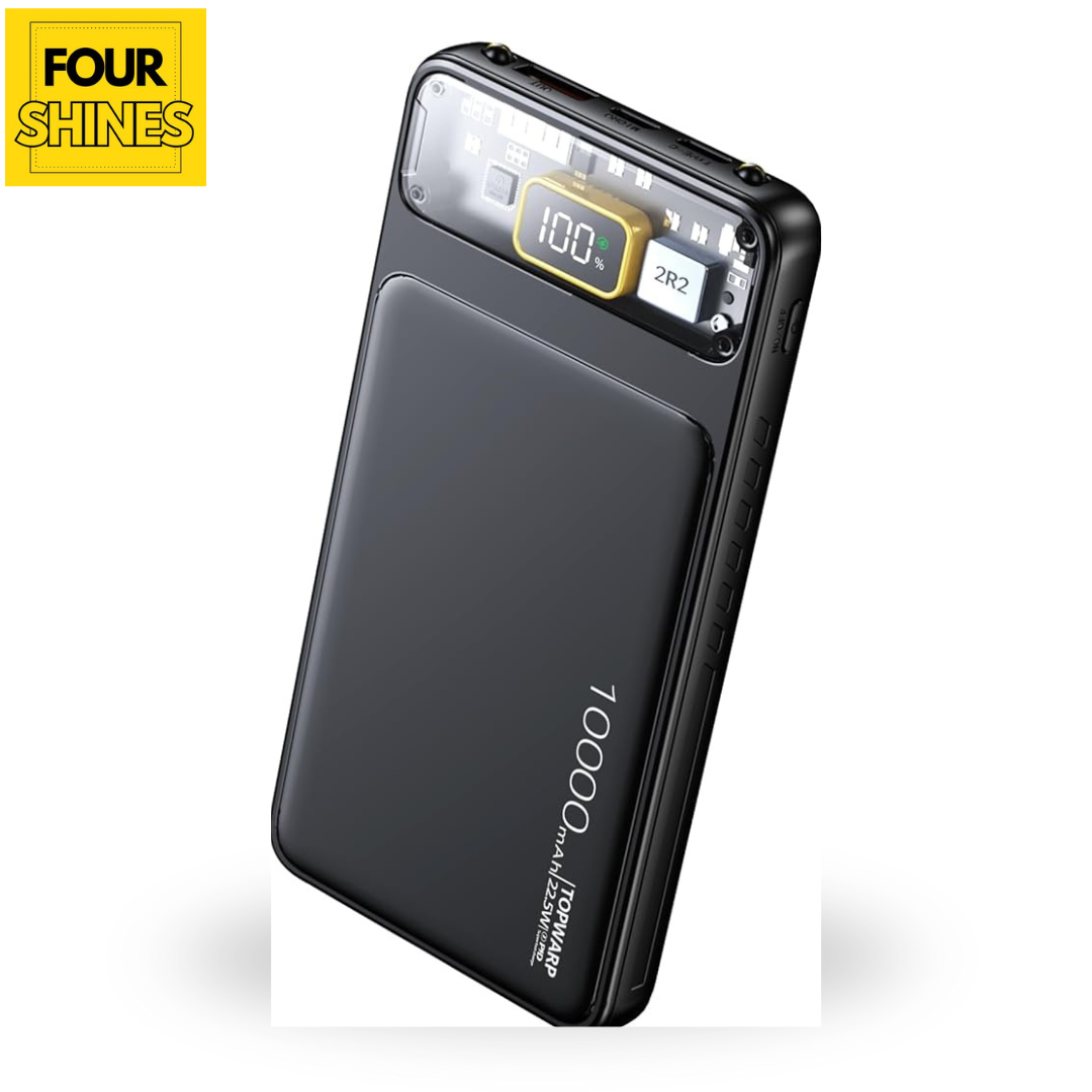 TOPWARP 10000mAh Power Bank - 22.5W PD Fast Charging Portable Charger