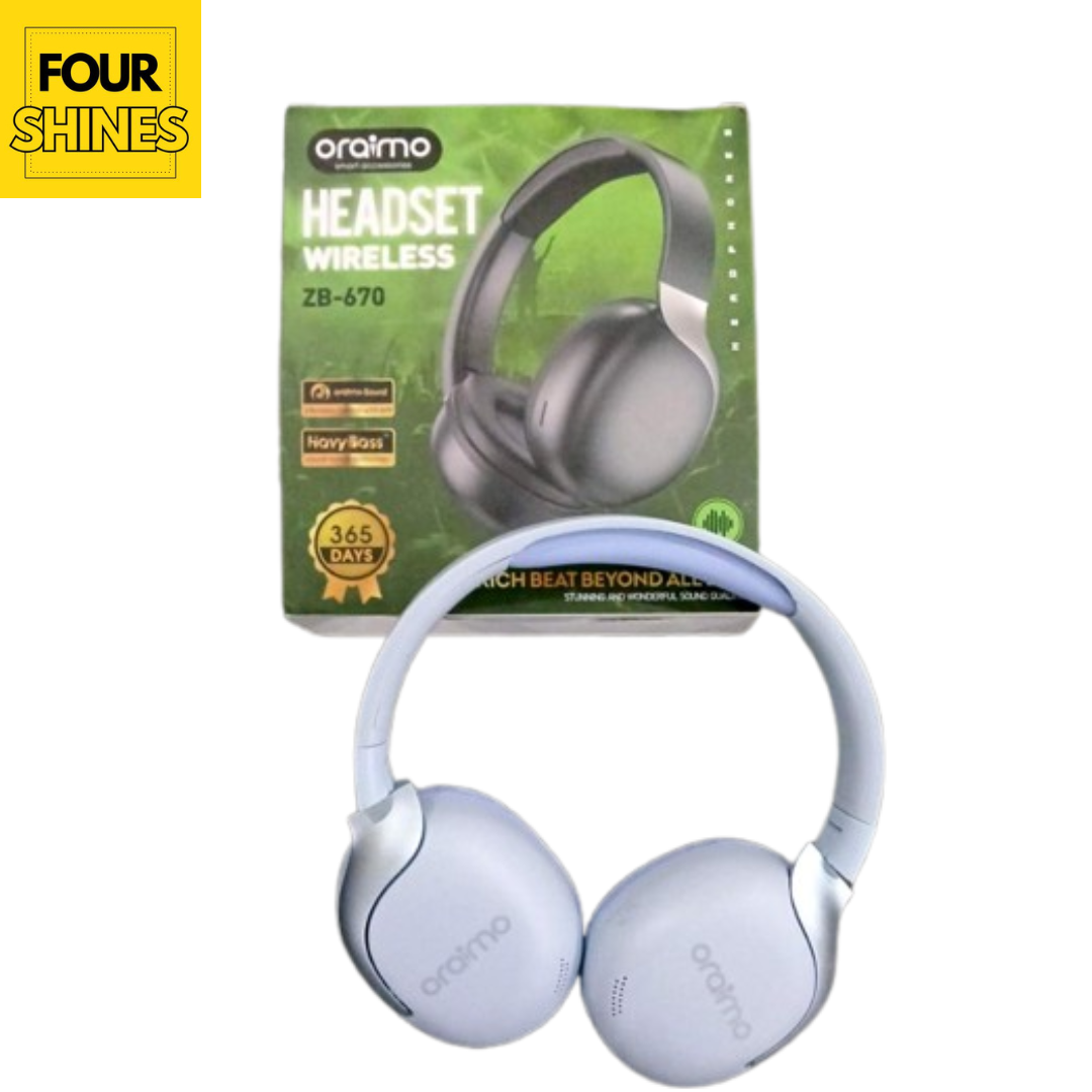 ORAIMO ZB-670 Wireless Headset - Bluetooth with Mic & SD Card Support