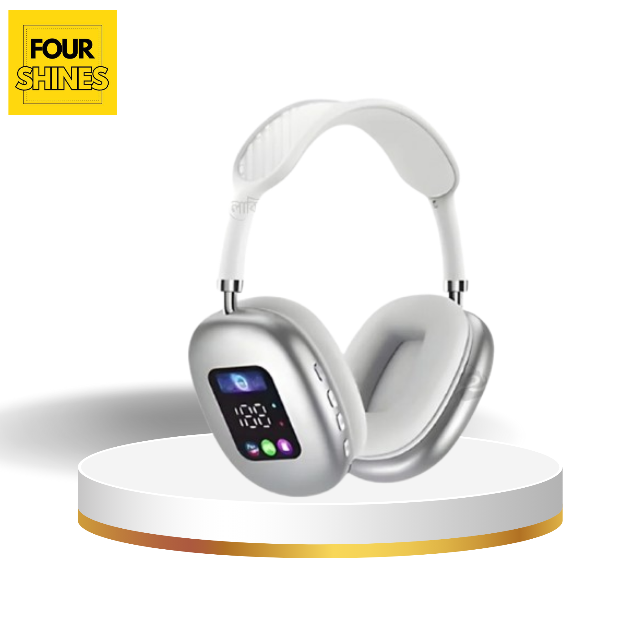 AKZ Max700 Wireless Headphones - On-Ear Bluetooth with Digital Display