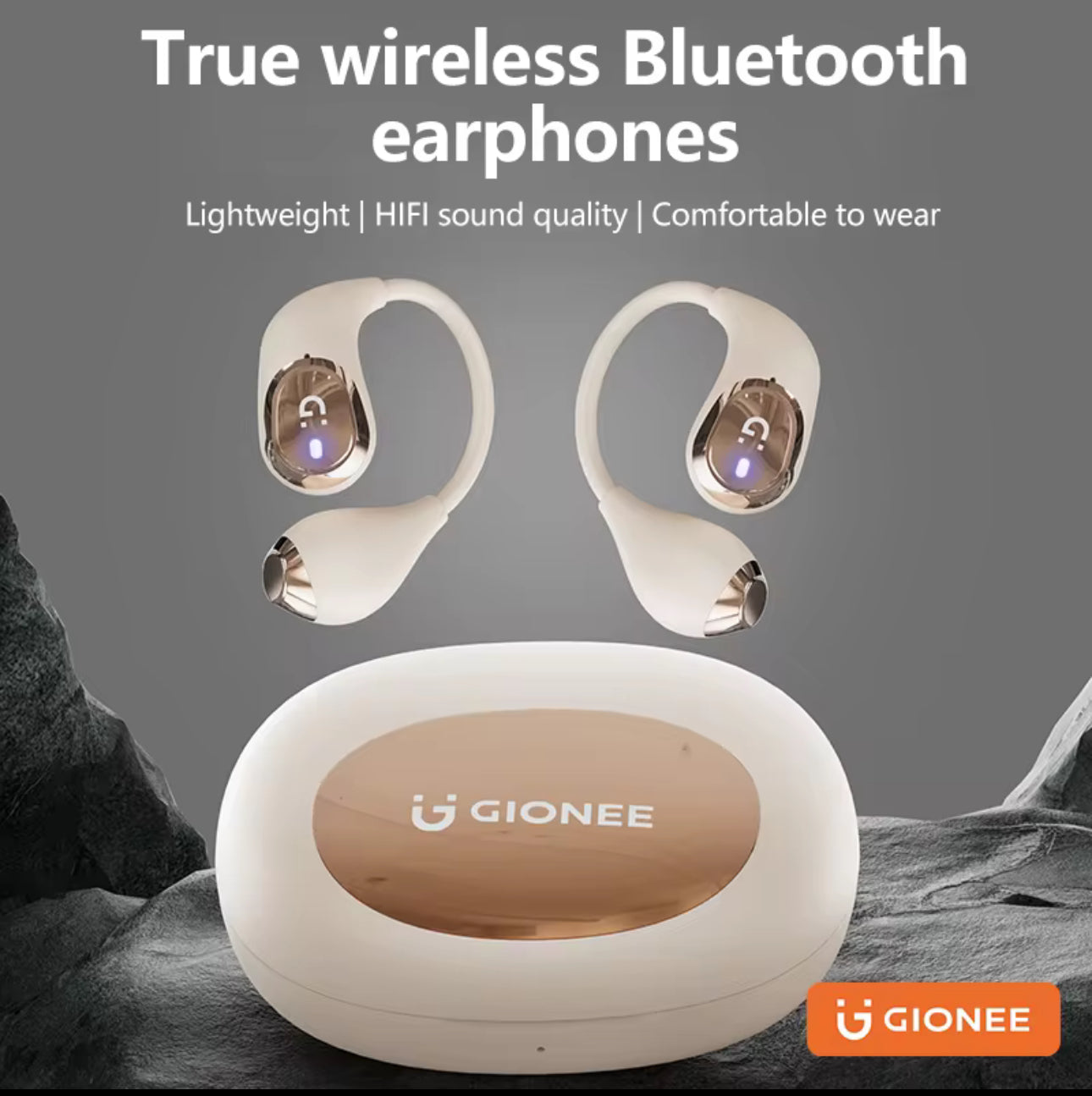 Gionee JL012 Bluetooth Earphone Soft Wireless Headphones OWS Open Earbuds Better Comfortable to Wear