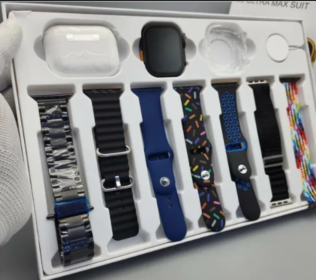 Smart Watch Combo,i20 Ultra Max Suit (10in1) with Earphones