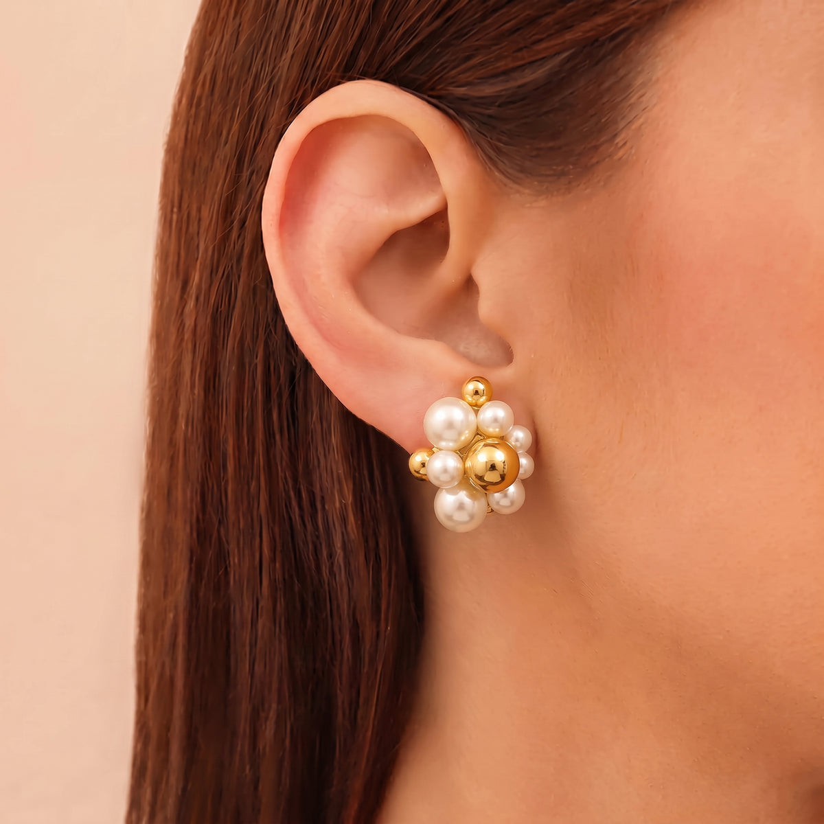 PEARL CLUSTER EARRINGS