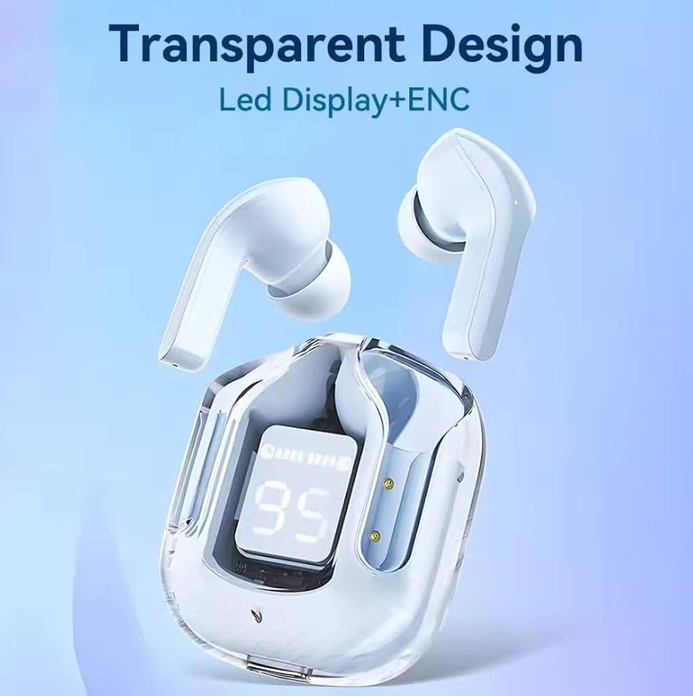 Air 31 Earbuds with Crystal Transparent Case Type-C, Bluetooth 5.3 | NEW MODEL