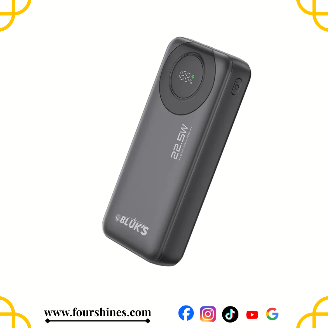 Bluk's BX-306 SwiftCharge Power Bank 20,000mAh - 22.5W Fast Charging Slim Design