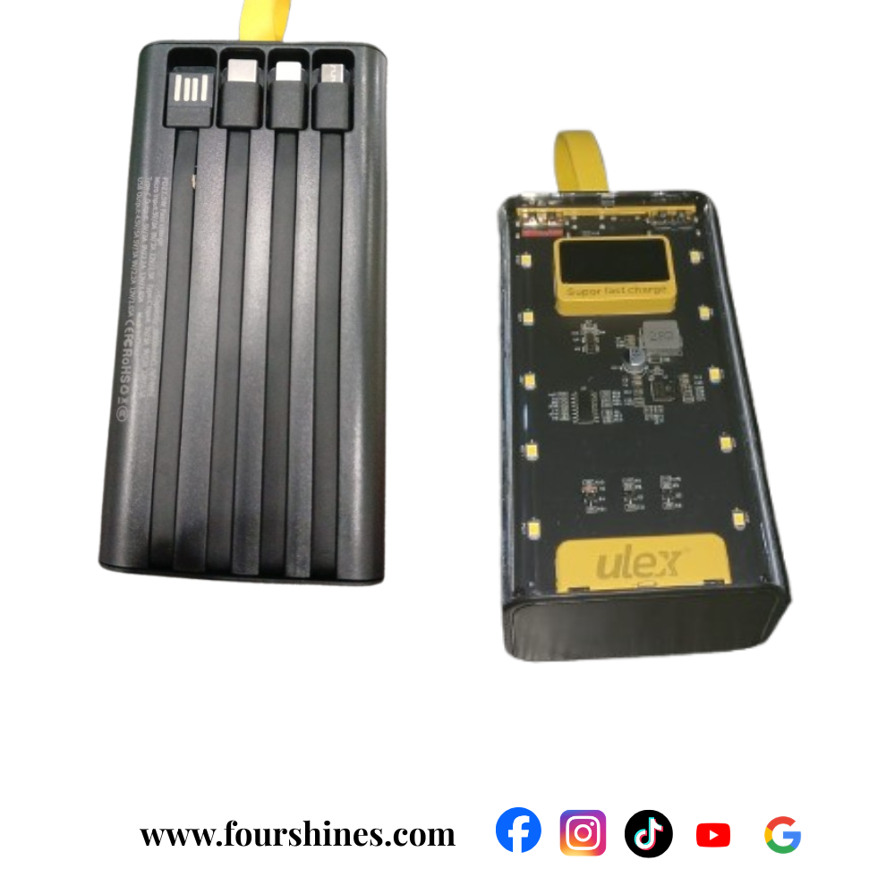 22.5W Power Bank 20,000mAh - Built-in Cables Fast Charging