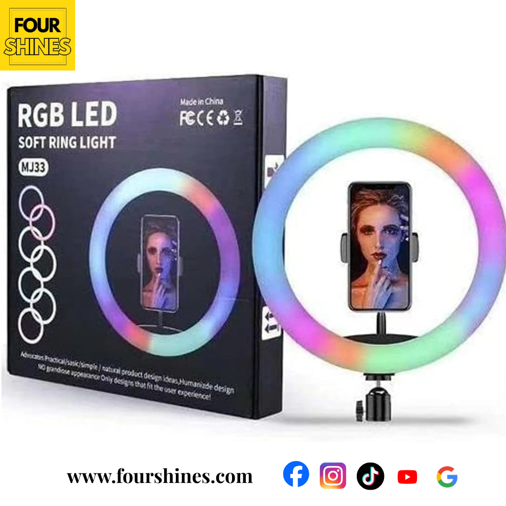 RGB LED Ring Light MJ36 (36cm) – Professional Studio Lighting for Photography & Video