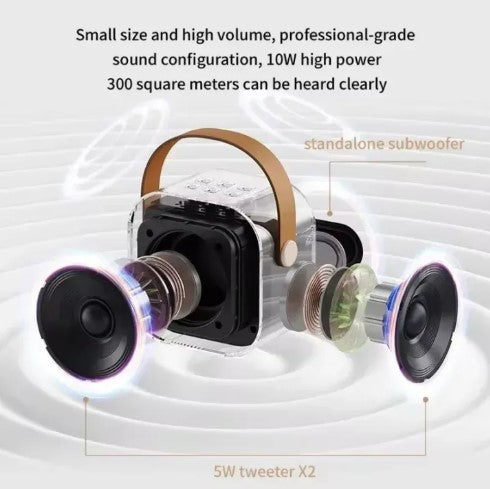 K12 Karaoke Bluetooth 5.3 Speaker System (with one Wireless Mic)