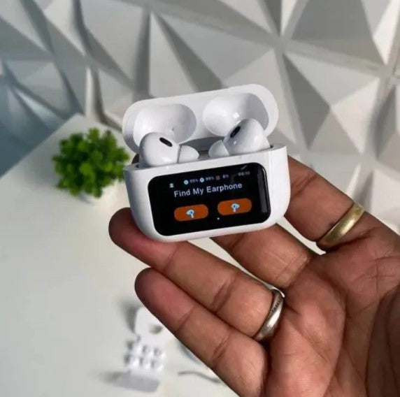 Airpods A9 Pro Wireless Earbuds, Bluetooth 5.4 Touch Screen Display,