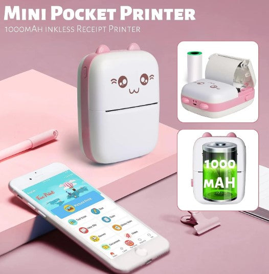 Mini Portable Photo Printer for kids