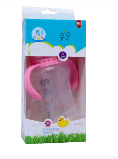 IPSA The Real Baby Care 240ml Feeder (Feeding Botttle with Ezee Latch Nipple)