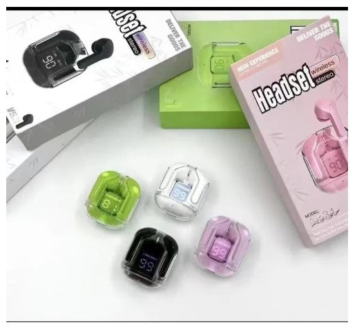 Air 31 Earbuds with Crystal Transparent Case Type-C, Bluetooth 5.3 | NEW MODEL