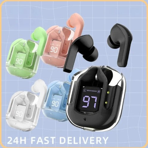 Air 31 Earbuds with Crystal Transparent Case Type-C, Bluetooth 5.3 | NEW MODEL