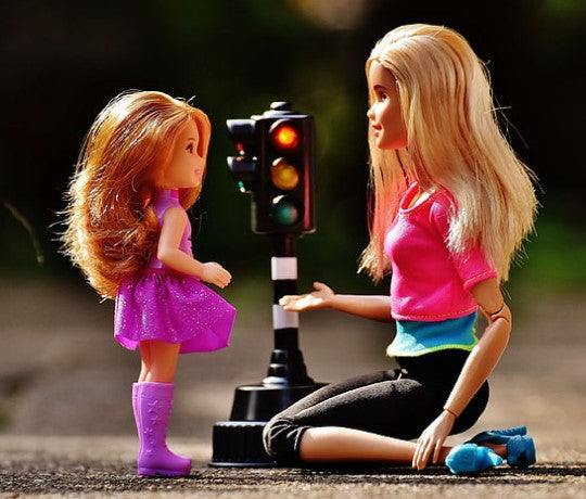 For Girls Barbie Love Bundle - Doll, Erasers & Highlighters Free Delivery