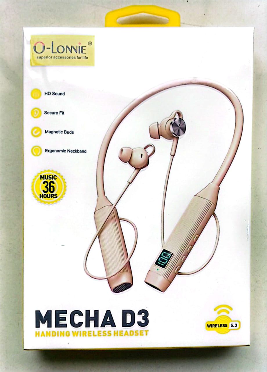 D3 Neckband Wireless Headset - O-Lonnie Mecha