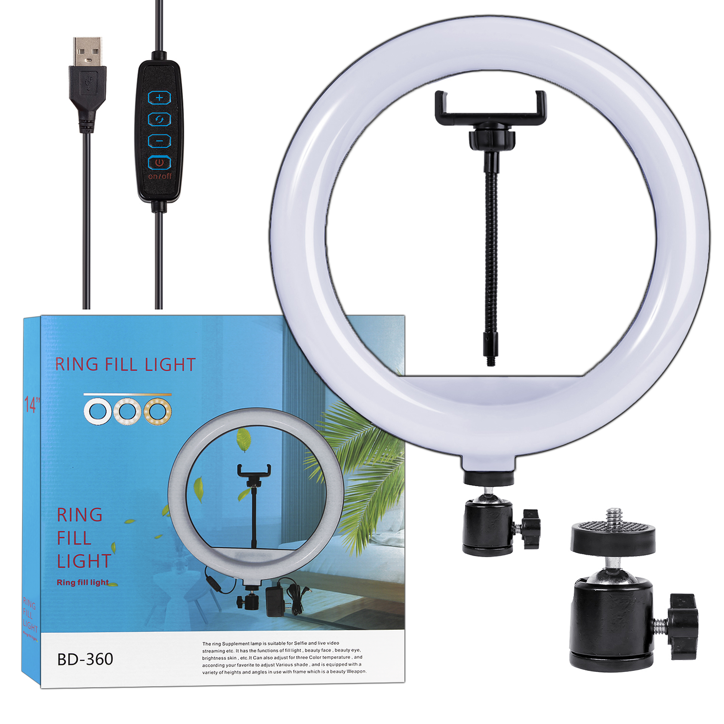Ring Light BD-360 (14") & HX-300 (12") – LED Ring Lights