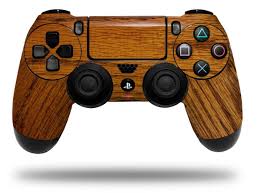 Skin compatible with Sony PS4 Dualshock Controller PlayStation 4 Original Slim and Pro Wood Grain