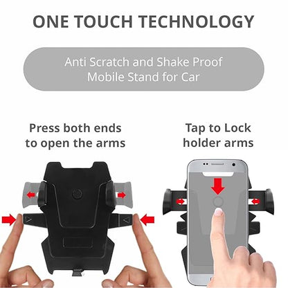 Long Neck Car Mount - Adjustable Universal Phone Holder with Telescopic Arm
