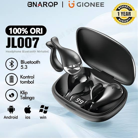 Gionee JL007 Ear Clip Equalize Earphones Wireless Bluetooth Earbuds