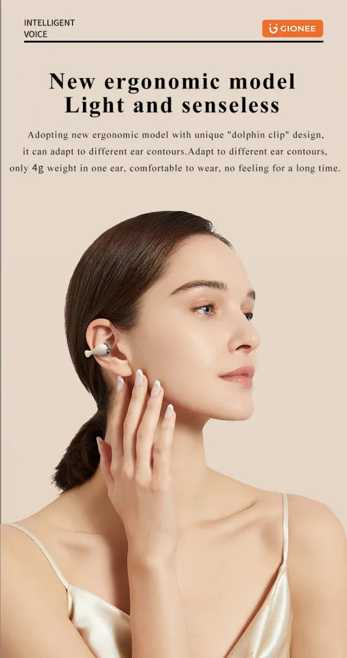 Gionee JL007 Ear Clip Equalize Earphones Wireless Bluetooth Earbuds