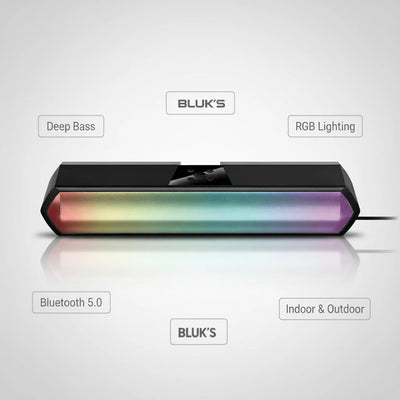 Black light bar with colorful gradient on a white background