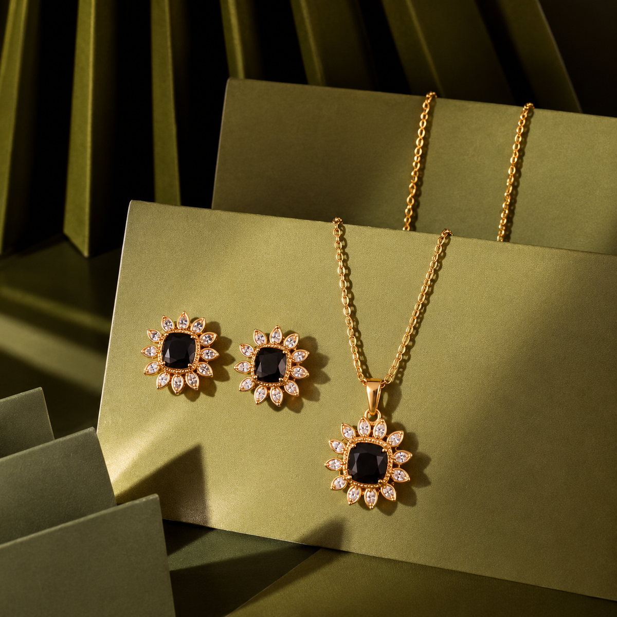 Flower Pendant Set