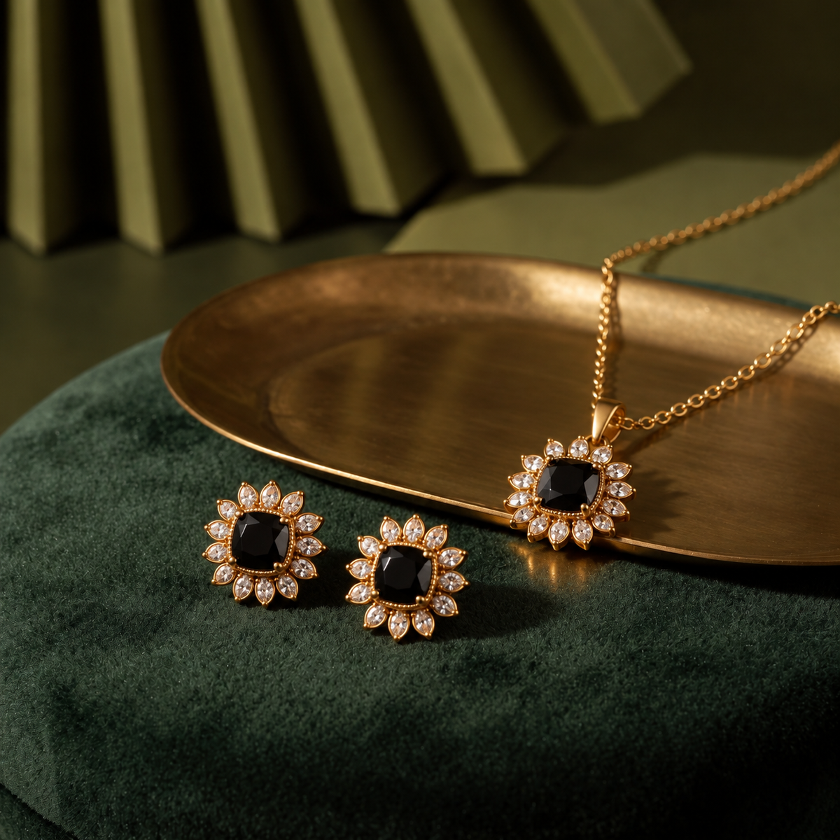 Flower Pendant Set