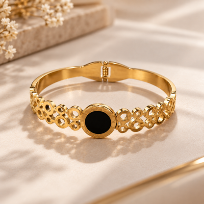 Black Circle Cuff