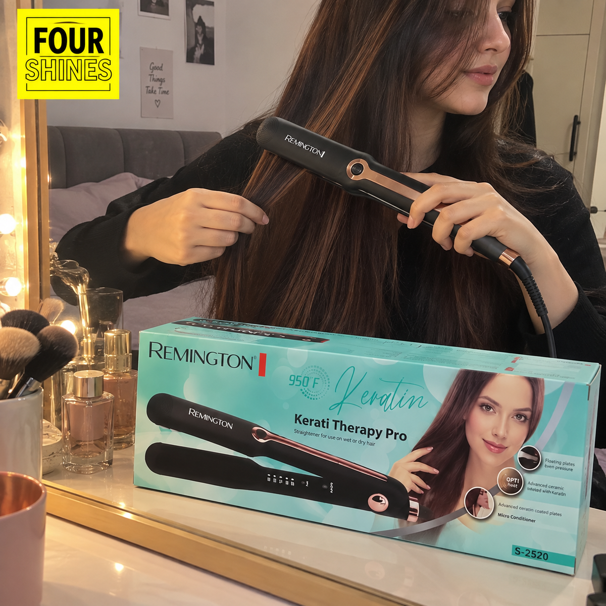 Remington Keratin Therapy Pro Hair Straightener – Beautiful Hair, Effortlessly!