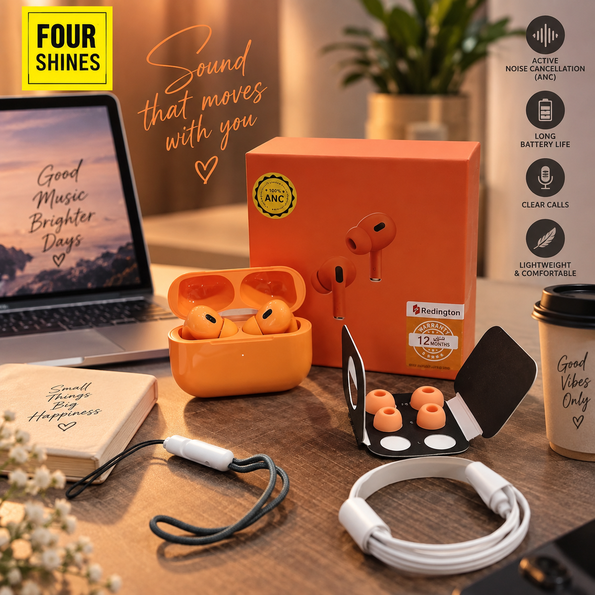 AirPods Pro 2 (Type-C) – Bluetooth Wireless Earbuds with ANC