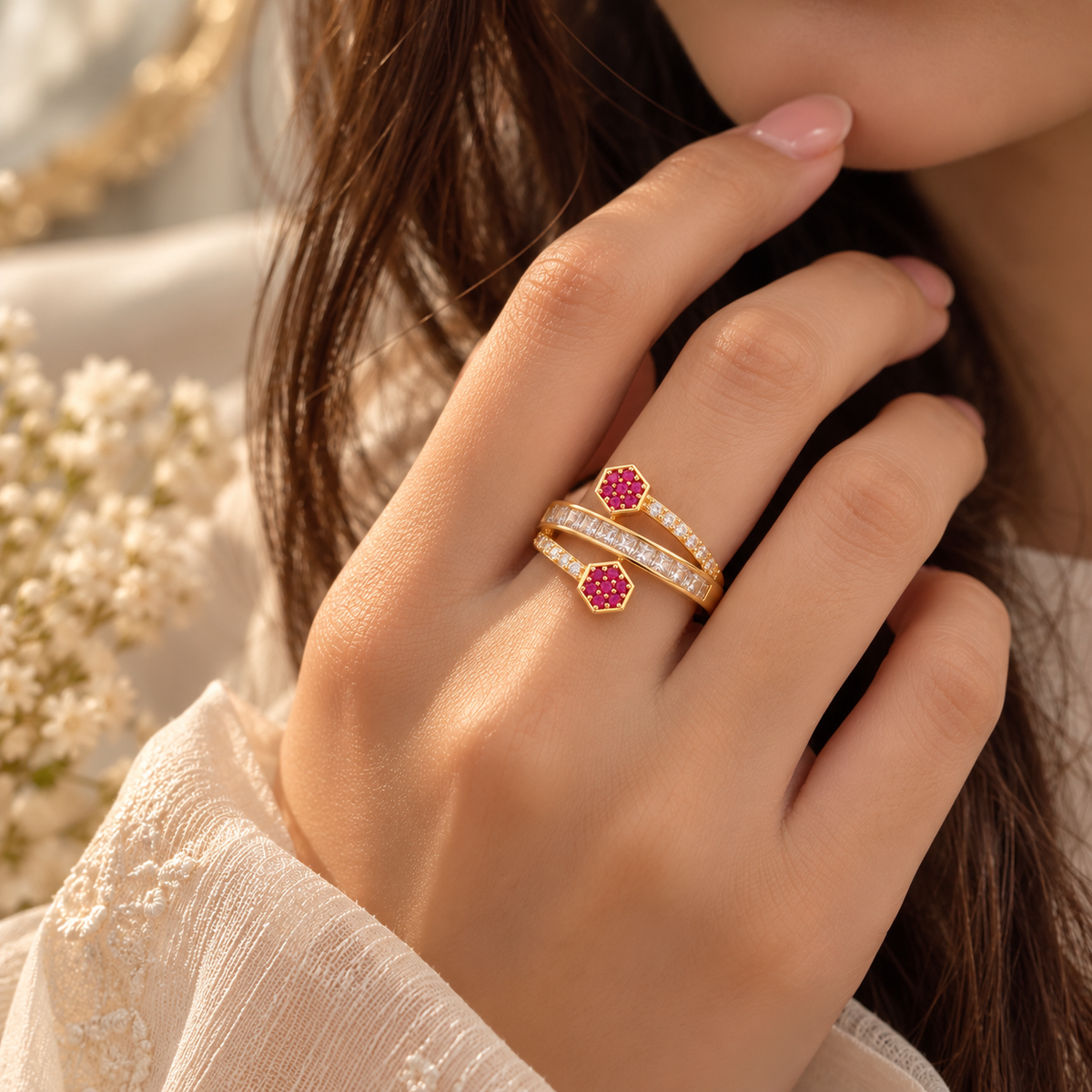 Stone Wrap Ring
