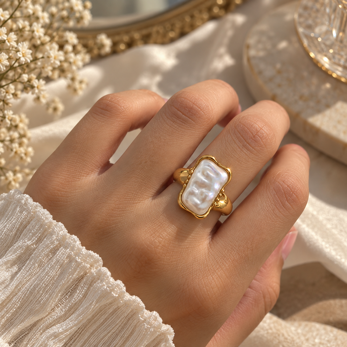 Chunky Stone Ring