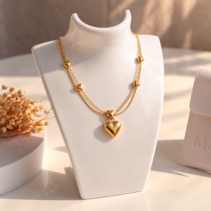 Double Layer Heart Pendant