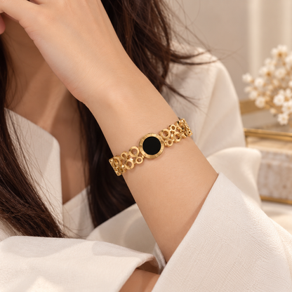 Black Circle Cuff