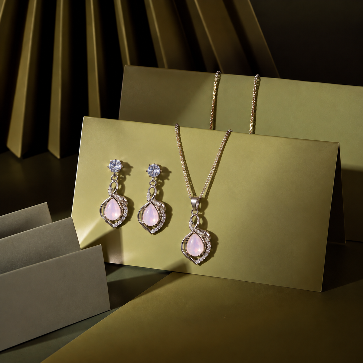 Opal Pendant Set