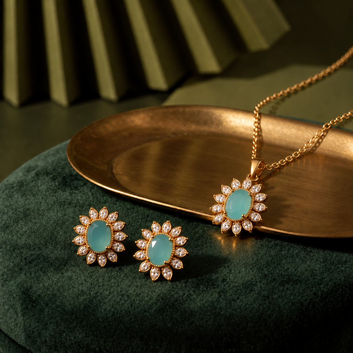 Flower Pendant Set