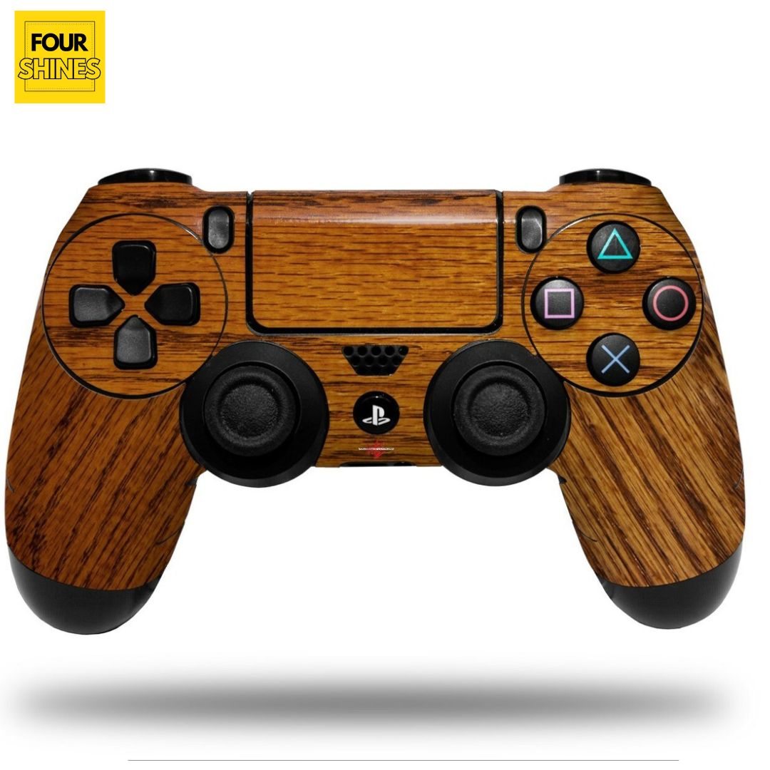 Skin compatible with Sony PS4 Dualshock Controller PlayStation 4 Original Slim and Pro Wood Grain