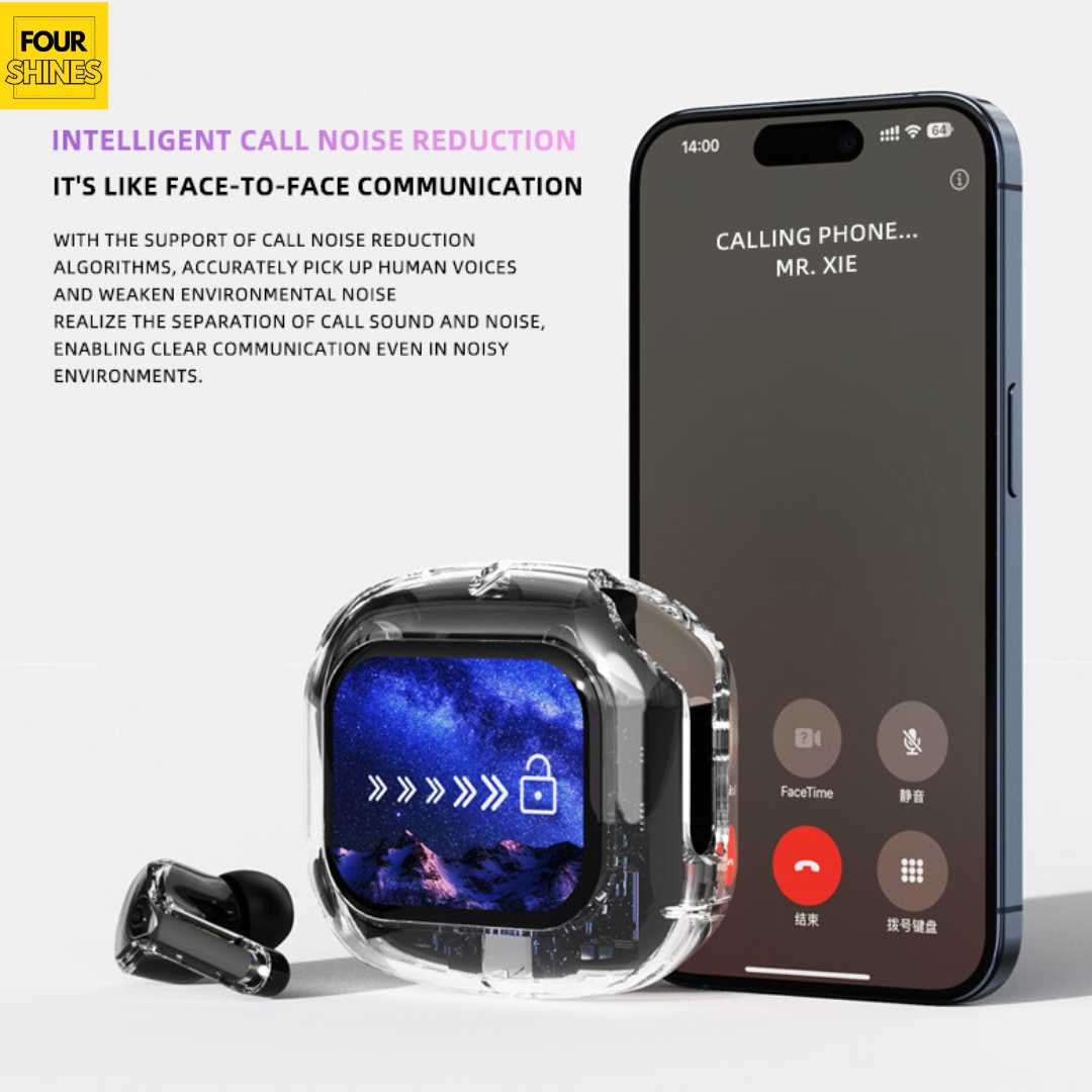 Airmax Color Screen Bluetooth Earbuds with Digital Display