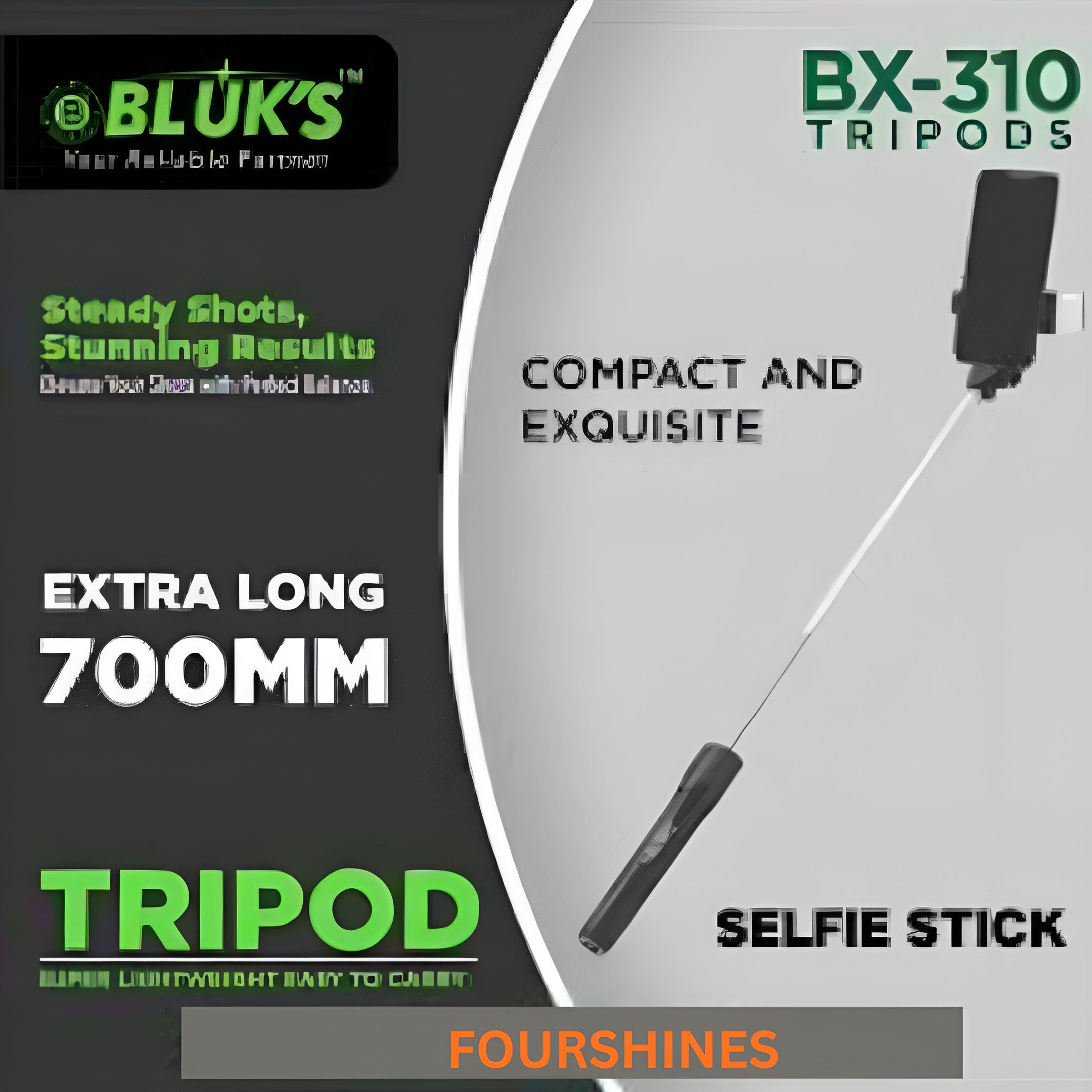 BX-310 Extra Long 700mm TriPod Stand