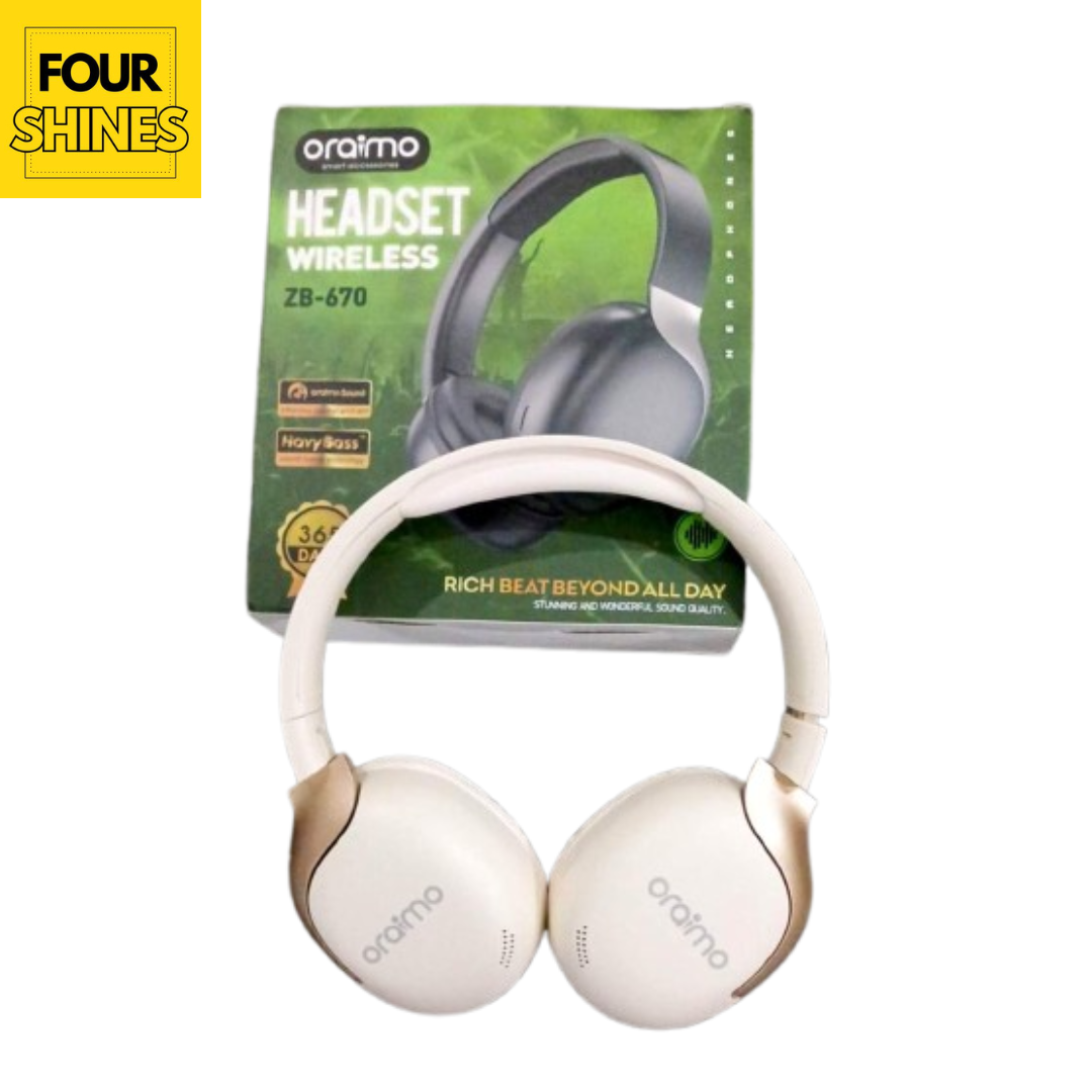 ORAIMO ZB-670 Wireless Headset - Bluetooth with Mic & SD Card Support