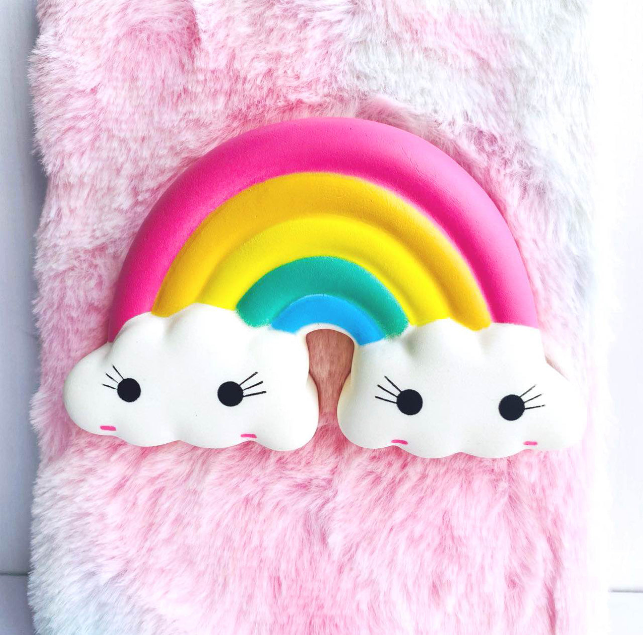 Beautiful Fancy Fur Diary A5 Size - with Rainbow