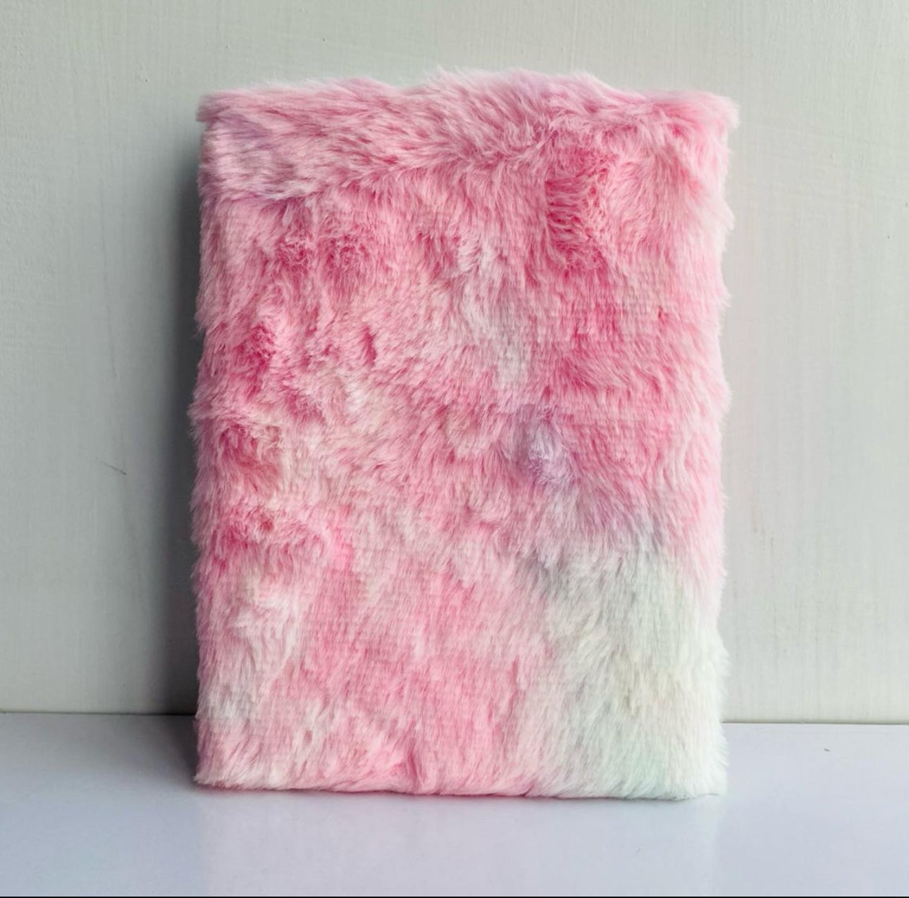 Beautiful Fancy Fur Diary A5 Size - with Rainbow
