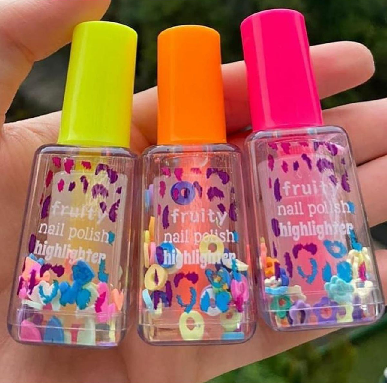 Highlighters Set - Fruity Nail Polish Pack of 3