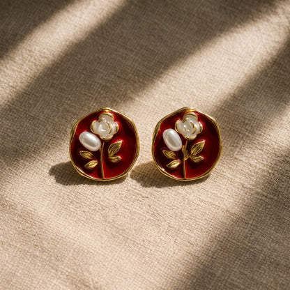 FLORAL STUDS ROUND