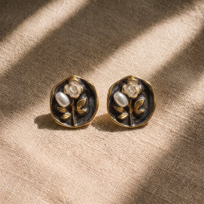 FLORAL STUDS ROUND