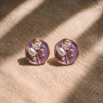 FLORAL STUDS ROUND