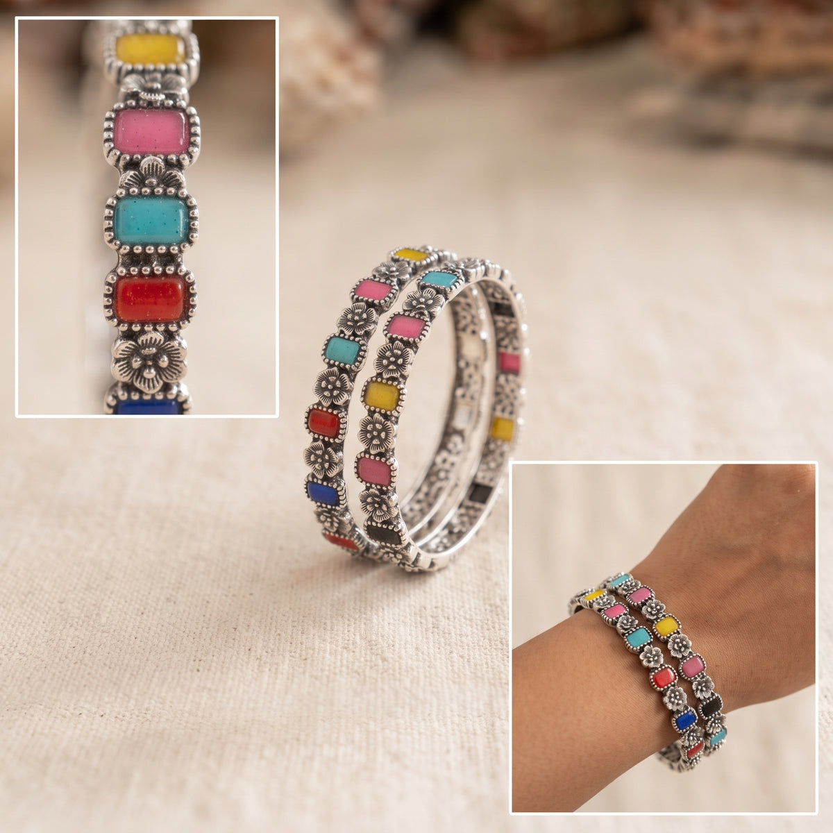Antique Coloured Bangles